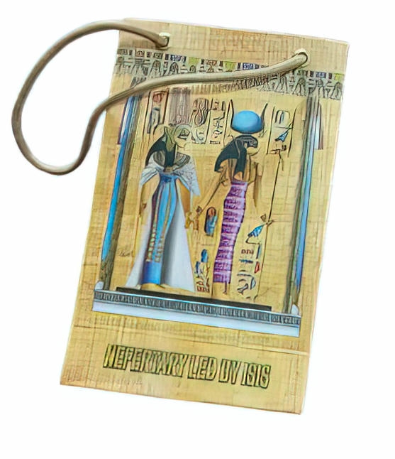 -small-sized paper gift bag with pharaonic designs