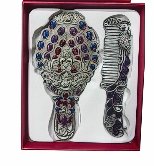 -Luxurious Mirror and comb box
