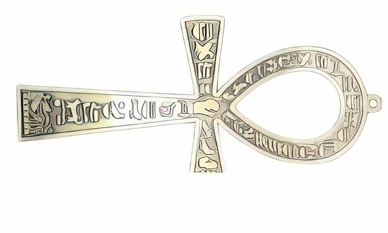 -Metallic Key of Life (Medium-Large)