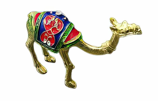 -Medium-sized camel with lobes