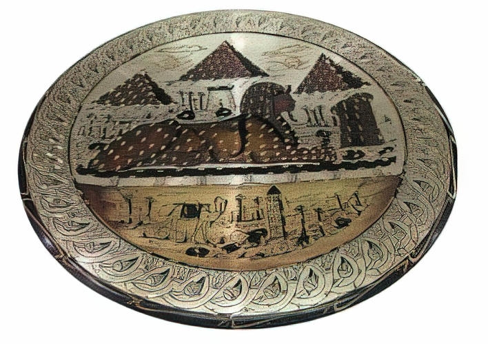 -Luxurious copper plate in various shapes