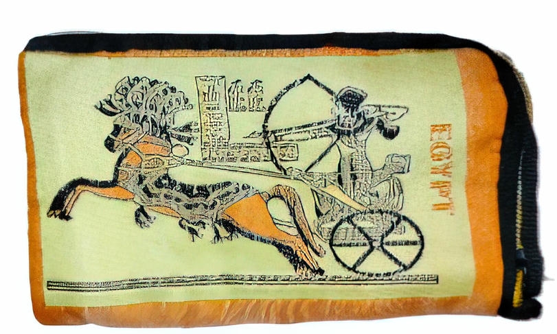 -Pharaonic printed fabric pencil case
