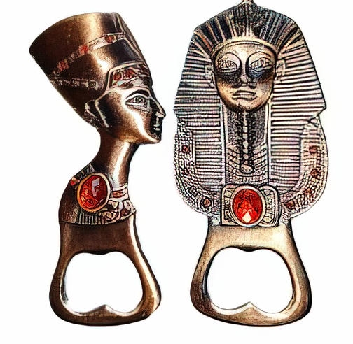 Pharaonic Metal Statue Bottle Opener