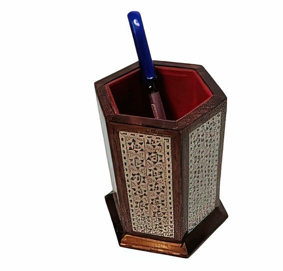 Custom Mother-of-Pearl Pencil Holder