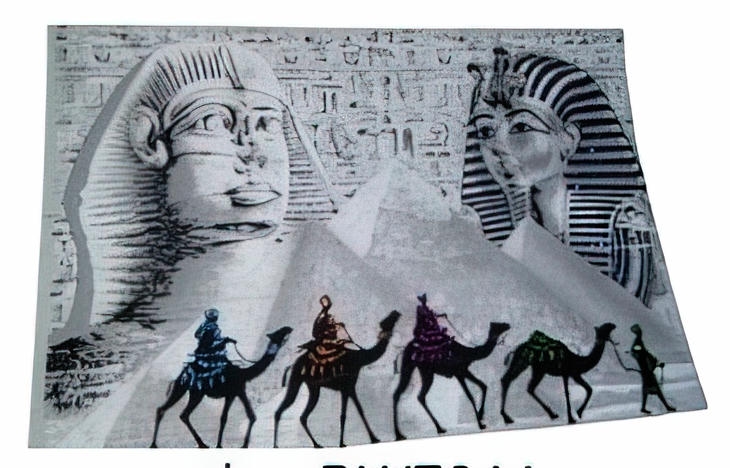 -Special White 1m*70cm Papyrus Painting Assorted Designs