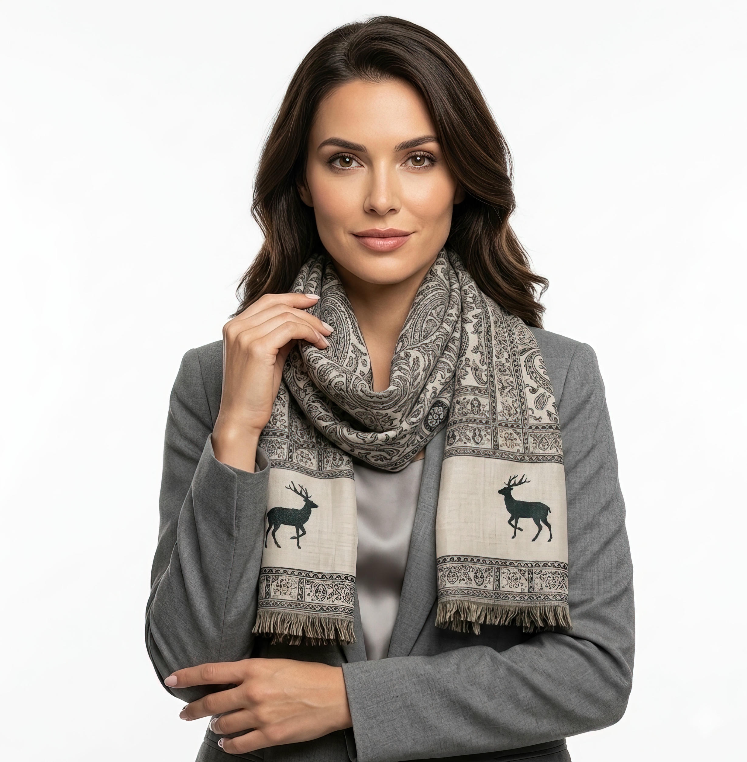 Woolen Shawl (Gazelle Design)